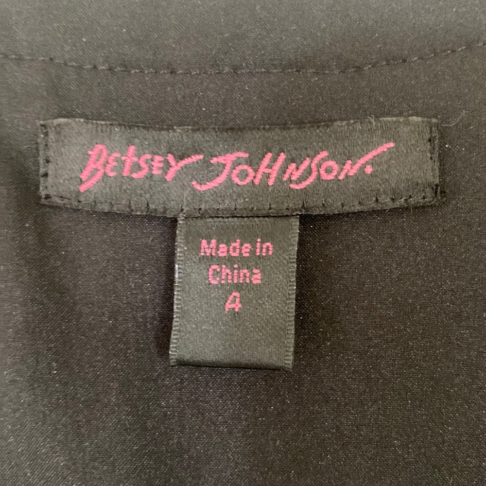 Vintage Y2K 🖤 Betsey Johnson Black Lace Corset Dress, Size 4, NWOT - Picture 6 of 7